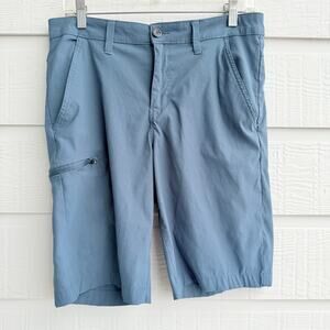 Weatherproof Vintage Blue Gray Utility Cargo Shorts Men's 32 Gorpcore